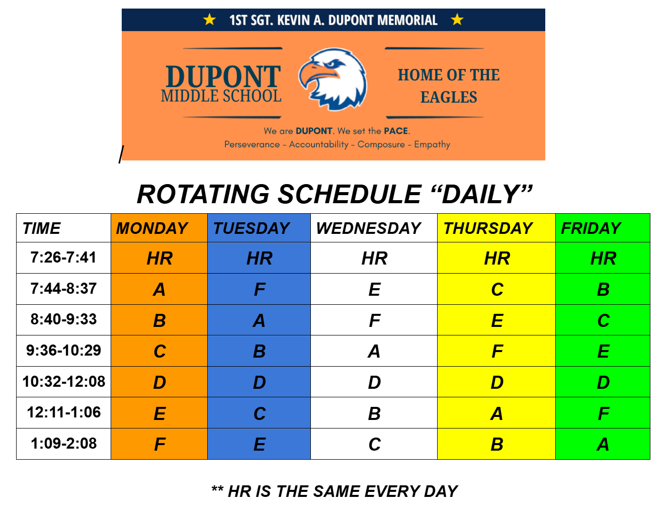 26-27 Rotating Schedule